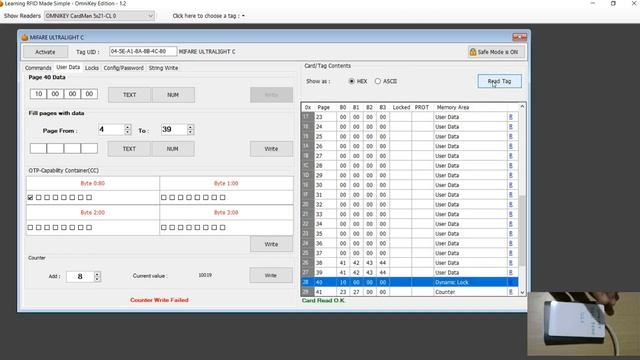 OMNIKEY 5422 Reader Writer Using Mifare Ultralight C - Part 2 смотреть онлайн