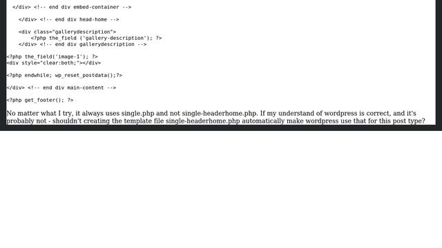 Wordpress: Custom post type not using it's own single-postname.php смотреть онлайн