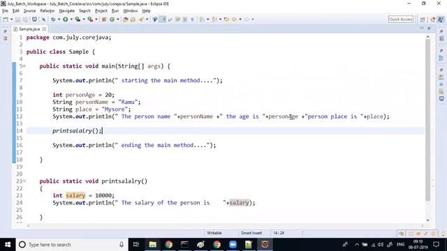 Session-6 - Local and Global Variables and final Keyword смотреть онлайн