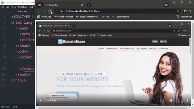 HTML tutorial for beginners in English #20| Importing Video using Video, Source Tag, Src & Controls смотреть онлайн