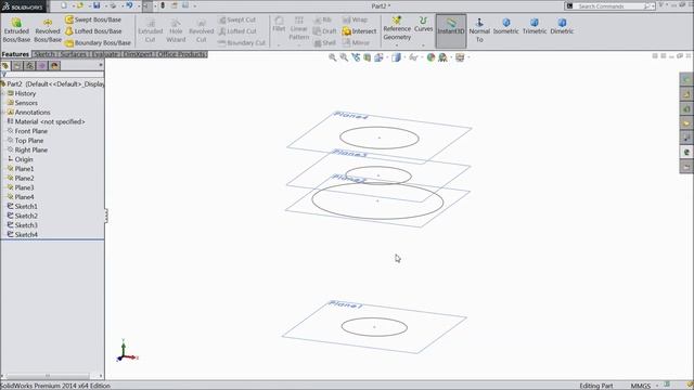 Solidworks tutorial Sketch Vase смотреть онлайн