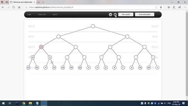 Unit 4 || Lec 3 : Minimax & Alpha-Beta Pruning Algorithm Online Simulator Example смотреть онлайн