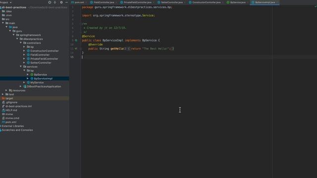 Best Practices for Dependency Injection in Spring смотреть онлайн