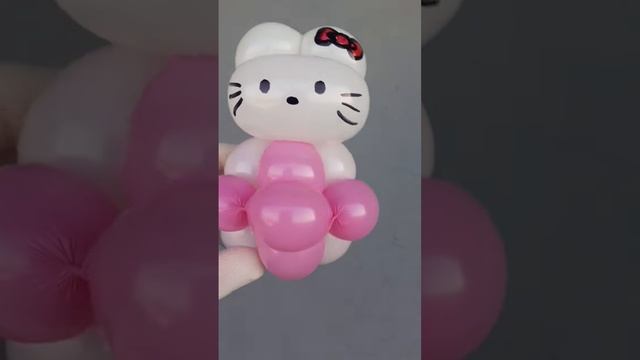 Hello Kitty DIY Balloon Cat #balloonanimals #hellokitty #ballooncat смотреть онлайн