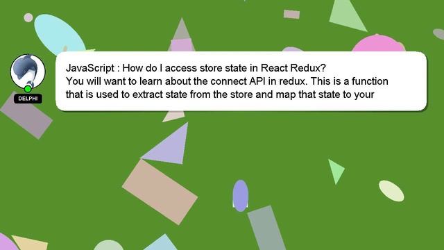 JavaScript : How do I access store state in React Redux? смотреть онлайн