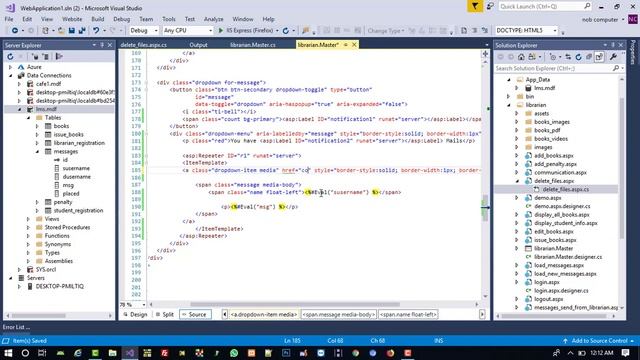 how to display notification of message in asp net lms смотреть онлайн