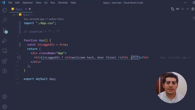 what is ternary operator ? | how to use it in react ? آموزش جاوااسکریپت | ریکت | فرانت اند смотреть онлайн
