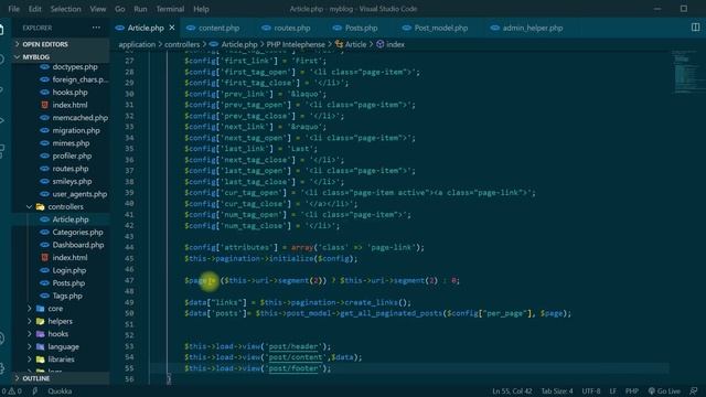 Codeigniter 3 Blog in Malayalam - Front-end part 2 - Pagination смотреть онлайн