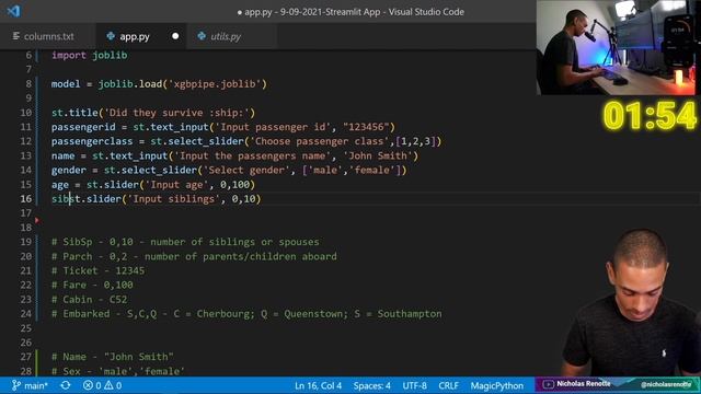 I tried to build a Python Machine Learning Streamlit App in 7 Minutes | Coding Challenge смотреть онлайн