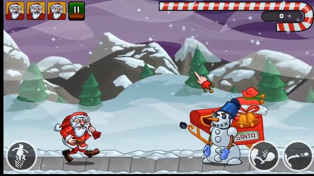 SANTA RUN CHALLENGE walkthrough bestcrazygames смотреть онлайн
