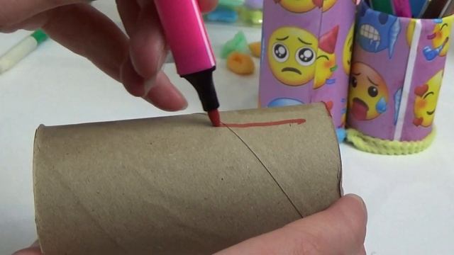 ЭМОДЗИ КАНЦЕЛЯРИЯ ИЗ ТУАЛЕТНЫХ ВТУЛОК! ПРОСТЫЕ САМОДЕЛКИ И ЛАЙФХАКИ из ничего