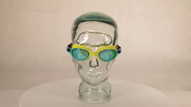 Speedo V-Class Vue Mirror Swimming Goggles Lime/Blue смотреть онлайн