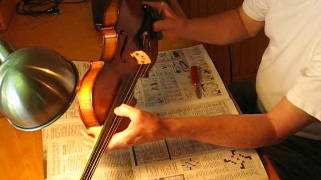 Acoustical Tuning of the Violin Bridge; Opus #11 violin смотреть онлайн