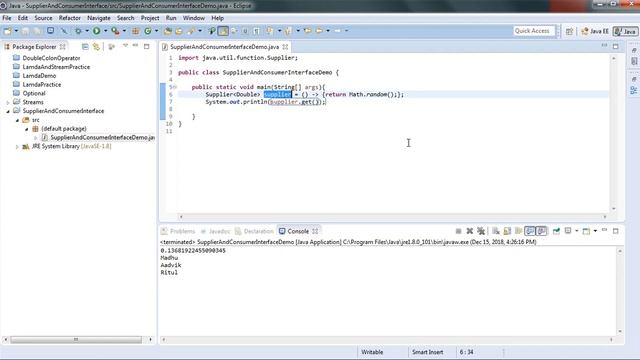 Introduction to Consumer Interface | Supplier Interface | LearnJava смотреть онлайн