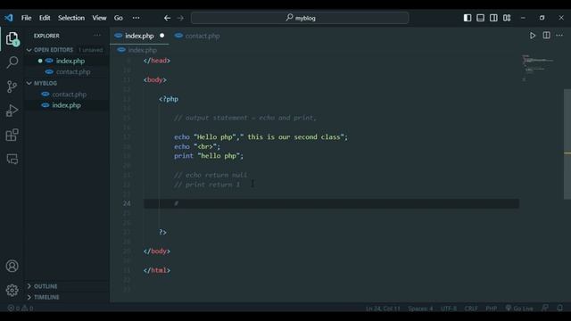 echo and print in php | web development course | lec 2 | uses of print and echo | @thecodecollege смотреть онлайн