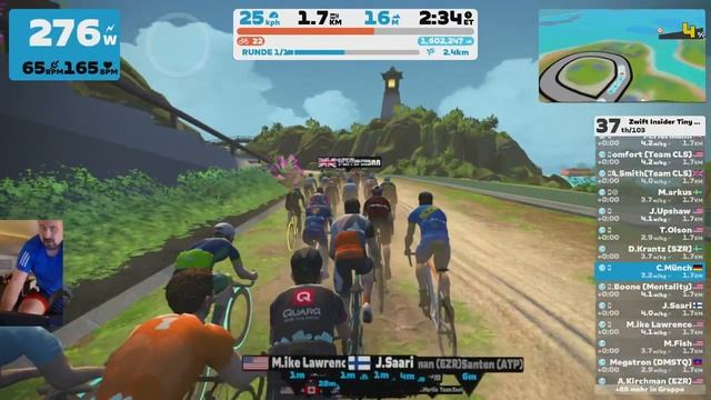 Zwift - Insider Tiny Race 1 of 4 - Cat C смотреть онлайн