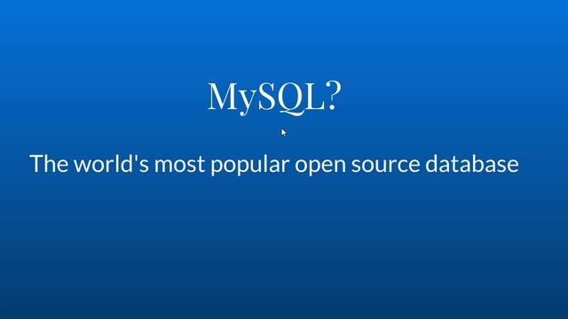 The Complete MySQL Bootcamp - 1 Introduction to MySQL смотреть онлайн