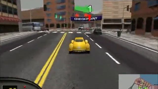 Midtown Madness Walkthrough Checkpoint Race 3 North River Run смотреть онлайн