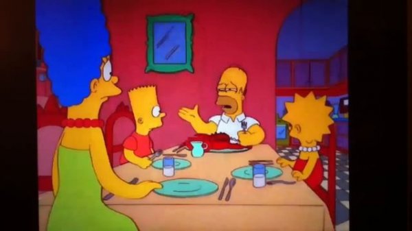 Homer eats lobster