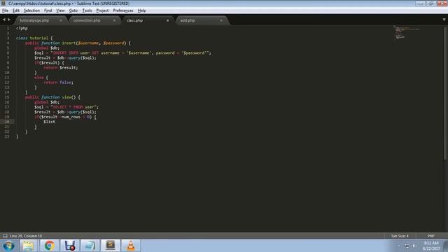How to view data from database using PHP MYSQLI OOP смотреть онлайн