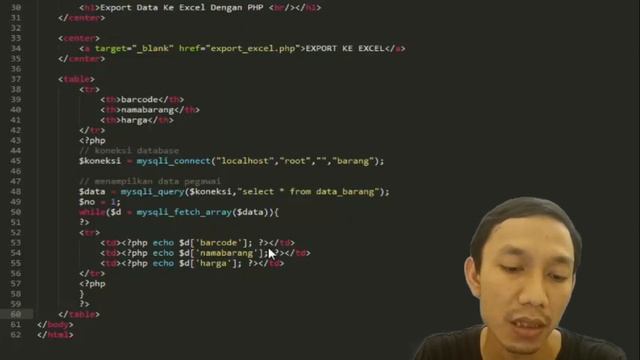 ? CARA EXPORT DATABASE MYSQL KE EXCEL DENGAN PHP смотреть онлайн