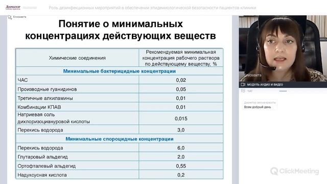 Роль дезинфекционных мероприятий в обеспечении эпидемиологической безопасности пациентов клиники смотреть онлайн