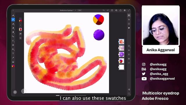 How to use the Multicolor Eyedropper in Adobe Fresco смотреть онлайн