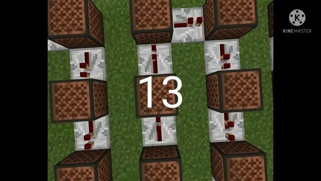 как сделать музыку Megalovania на нотных блоках в майнкрафте?