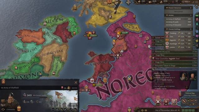 Crusader Kings III - Northern Lords - War (Part 7) смотреть онлайн