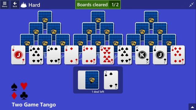 Two Game Tango Game #18 | October 14, 2022 Event | TriPeaks Hard смотреть онлайн