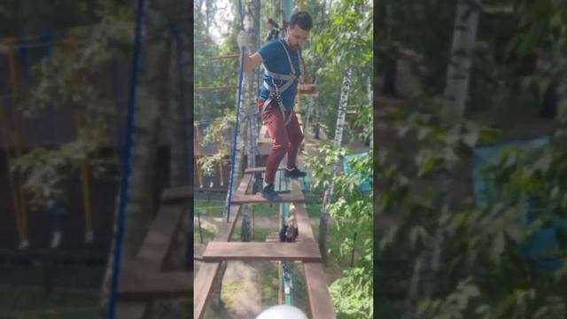 Веревочный парк "Слабо" в Новосибирске смотреть онлайн