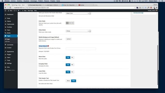 Alice Wordpress Theme - Title Header Overview смотреть онлайн