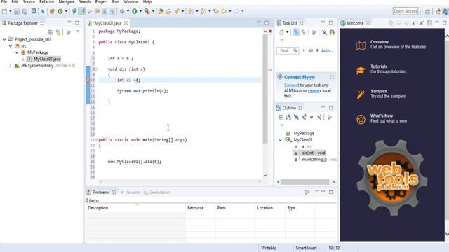 19 - Java المتغيرات العامة و الخاصة Global and Local Variable смотреть онлайн