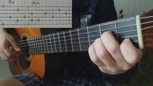 "Подмосковные вечера" на классической гитаре. Табы.