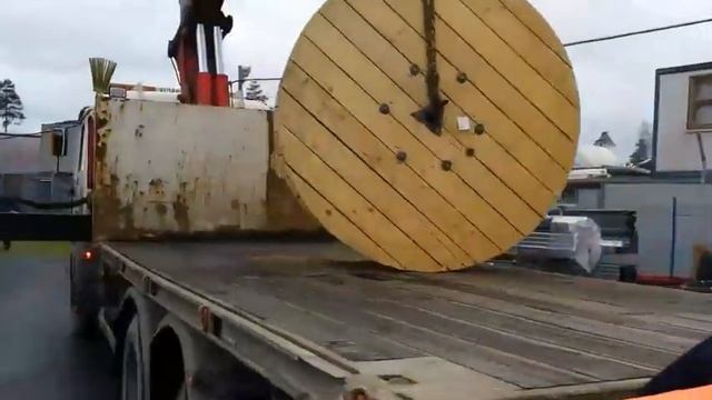 Правильная выгрузка 3 тонн кабеля смотреть онлайн