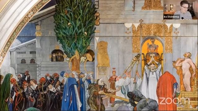 Эфир про картину Кaрла Ларссонa - Midvinterblot - жертвоприношение середины зимы. История искусства смотреть онлайн