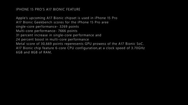 IPHONE 15 PRO’S A17 BIONIC DETAILS LEAKS смотреть онлайн