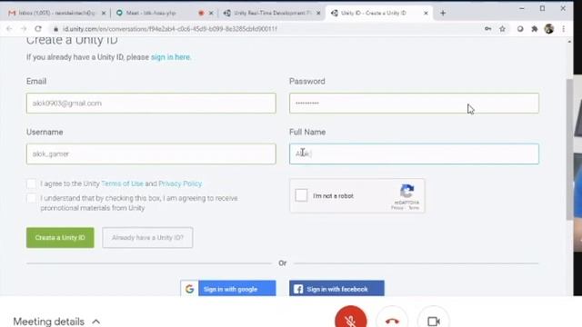 Create Unity Account: Newstein Game Development