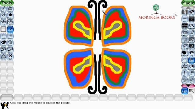 Tux Paint - Emboss Effect in Tux Paint in Windows 10 смотреть онлайн