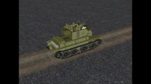 Зенитная пушка 61-К на базе шасси танка БТ