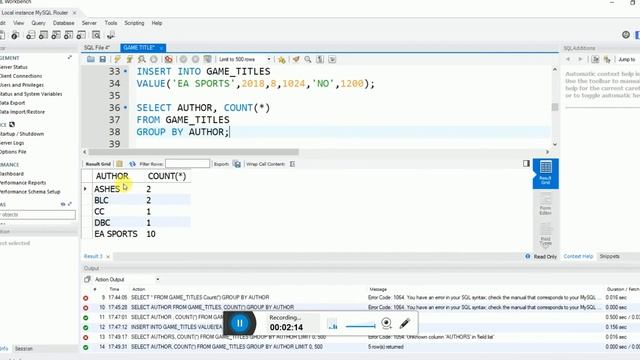 MySQL: GROUP BY PRACTICAL in Hindi смотреть онлайн