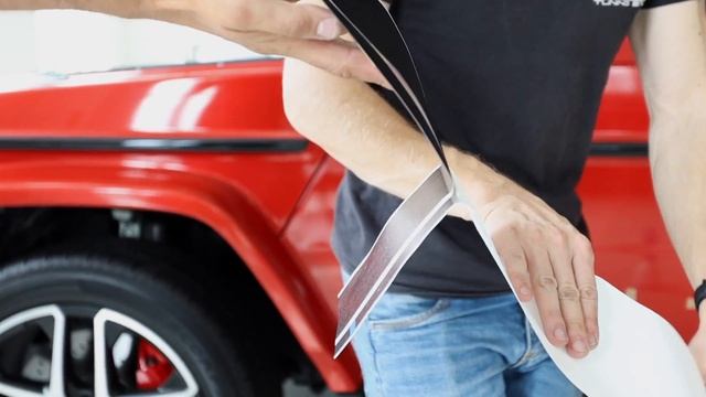Полная оклейка Mercedes-Benz G63 Hofele виниловой пленкой Oracal 970 Red Gloss смотреть онлайн