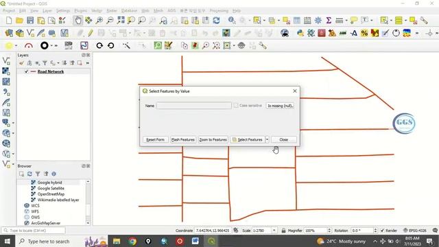 Select null values with expression in QGIS смотреть онлайн