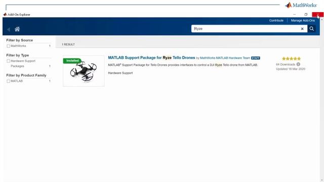 Tello 미니드론 제어에 MATLAB Support Package 사용하기 смотреть онлайн
