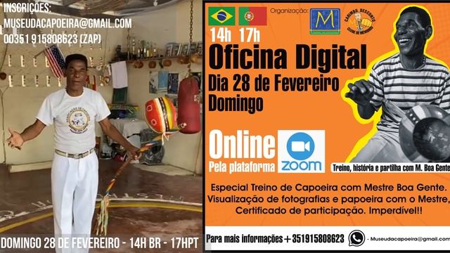 Oficina Digital Mestre Boa Gente ?? Treino Online de Capoeira - Aula de Capoeira e história смотреть онлайн