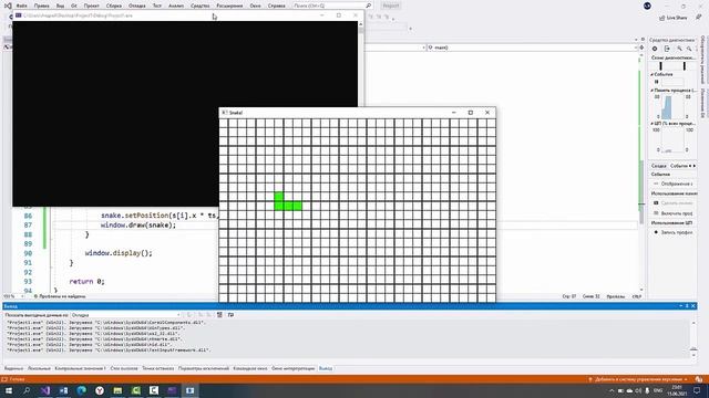 Создание игры Змейка на языке C++ смотреть онлайн