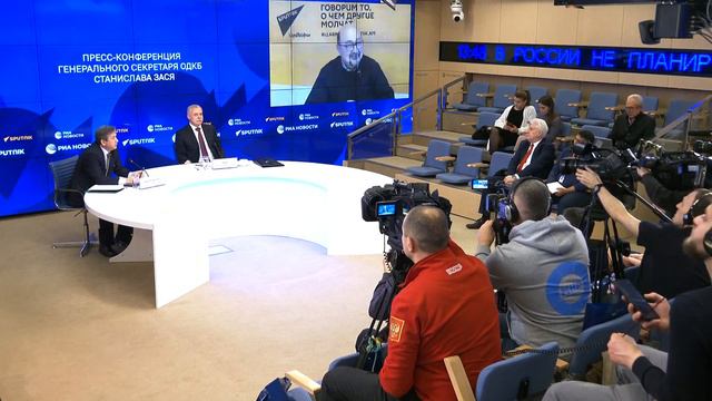Пресс-конференция Генерального секретаря ОДКБ С.ЗАСЯ об итогах деятельности Организации в 2022 году смотреть онлайн
