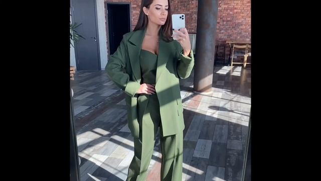 Женский костюм тройка хаки смотреть онлайн