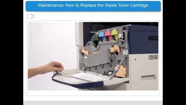 How to replace the waste toner cartridge смотреть онлайн