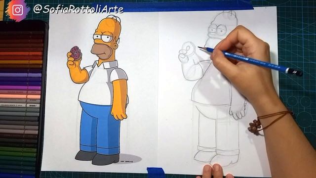 Como dibujar a Homero Simpson, paso a paso смотреть онлайн